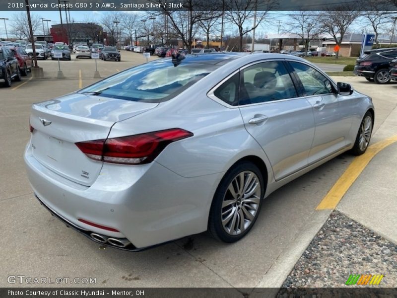 Santiago Silver / Black 2018 Hyundai Genesis G80 5.0 AWD