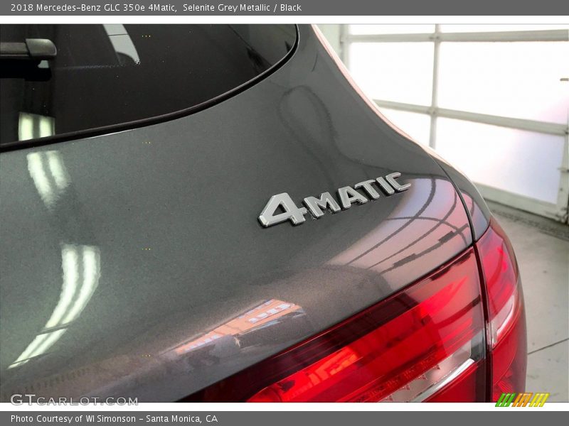 Selenite Grey Metallic / Black 2018 Mercedes-Benz GLC 350e 4Matic