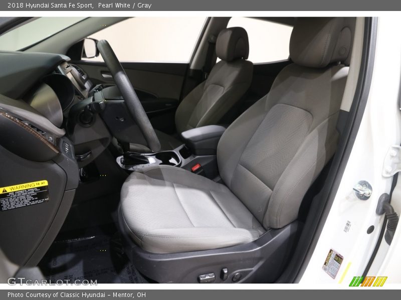 Pearl White / Gray 2018 Hyundai Santa Fe Sport