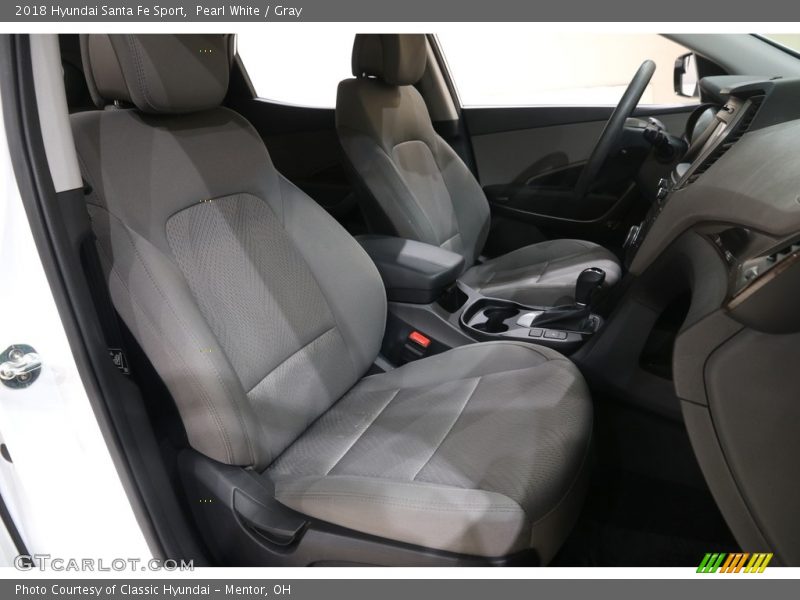Pearl White / Gray 2018 Hyundai Santa Fe Sport