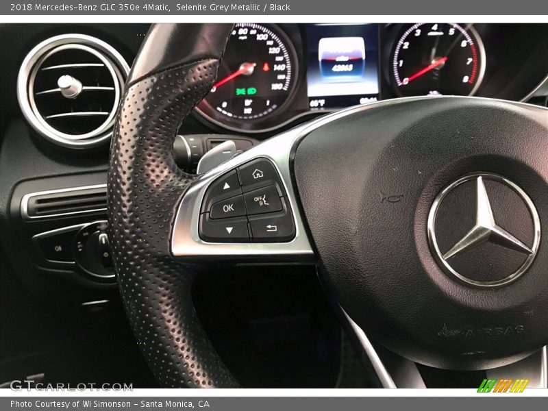 Selenite Grey Metallic / Black 2018 Mercedes-Benz GLC 350e 4Matic