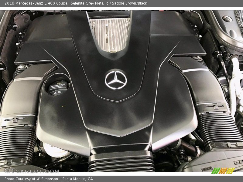 Selenite Grey Metallic / Saddle Brown/Black 2018 Mercedes-Benz E 400 Coupe