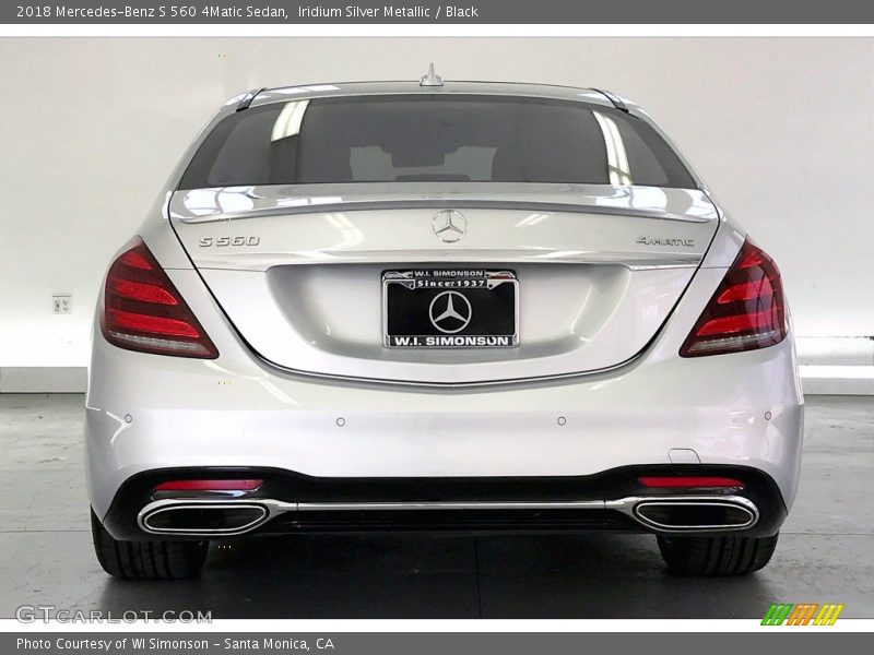 Iridium Silver Metallic / Black 2018 Mercedes-Benz S 560 4Matic Sedan