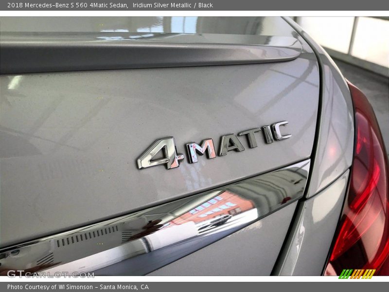 Iridium Silver Metallic / Black 2018 Mercedes-Benz S 560 4Matic Sedan