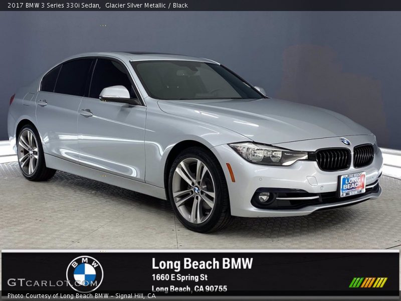 Glacier Silver Metallic / Black 2017 BMW 3 Series 330i Sedan