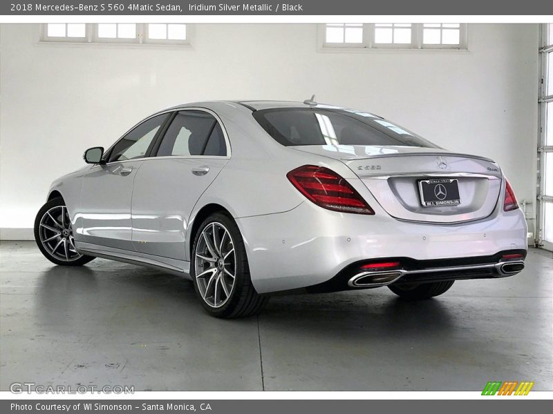 Iridium Silver Metallic / Black 2018 Mercedes-Benz S 560 4Matic Sedan