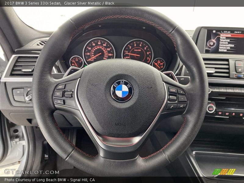 Glacier Silver Metallic / Black 2017 BMW 3 Series 330i Sedan