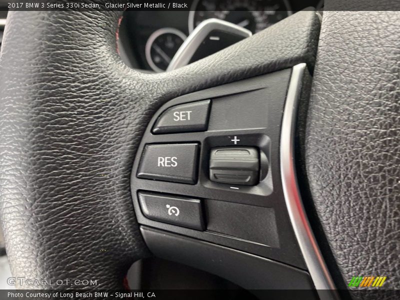 Glacier Silver Metallic / Black 2017 BMW 3 Series 330i Sedan