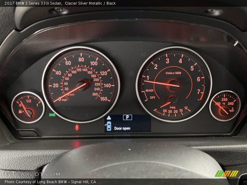 Glacier Silver Metallic / Black 2017 BMW 3 Series 330i Sedan