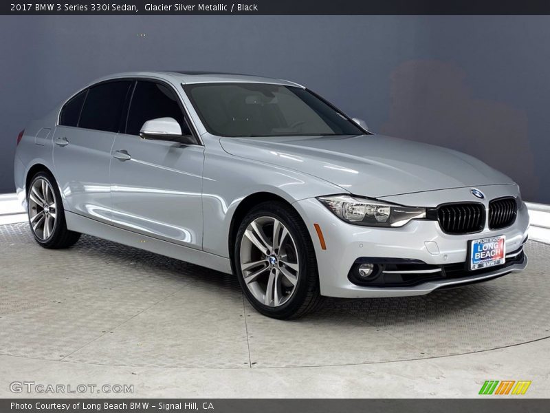 Glacier Silver Metallic / Black 2017 BMW 3 Series 330i Sedan