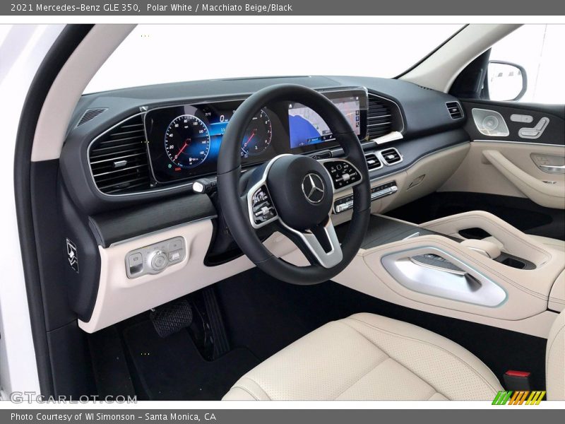 Polar White / Macchiato Beige/Black 2021 Mercedes-Benz GLE 350