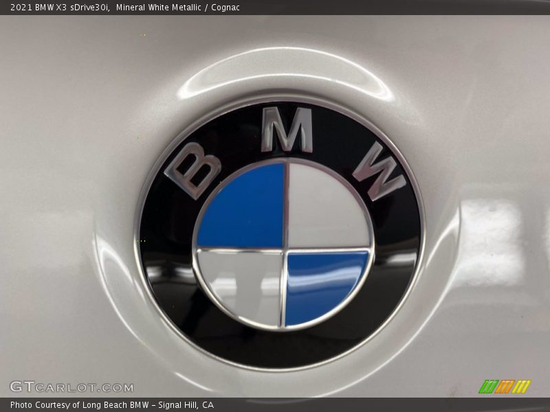 Mineral White Metallic / Cognac 2021 BMW X3 sDrive30i