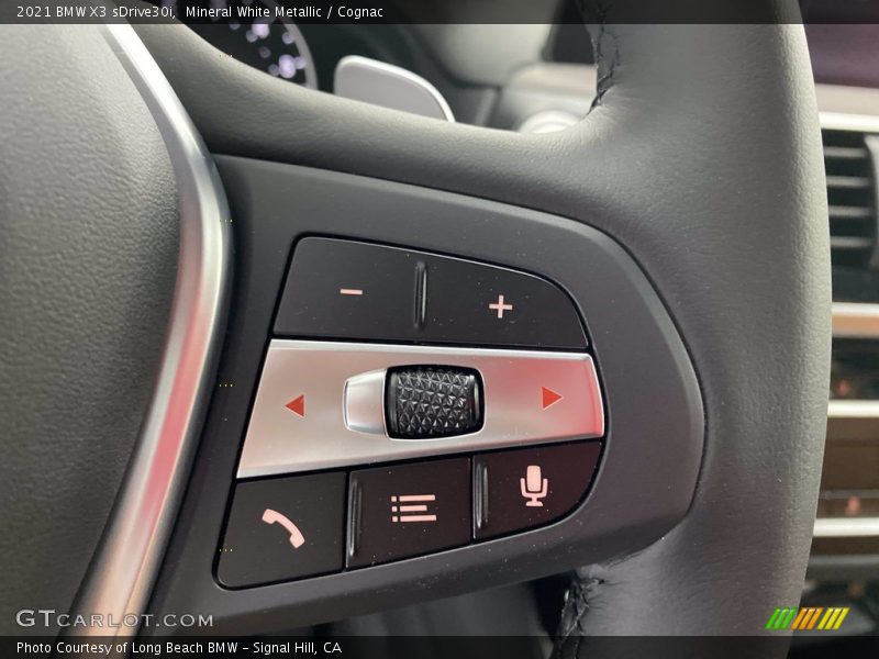 Mineral White Metallic / Cognac 2021 BMW X3 sDrive30i