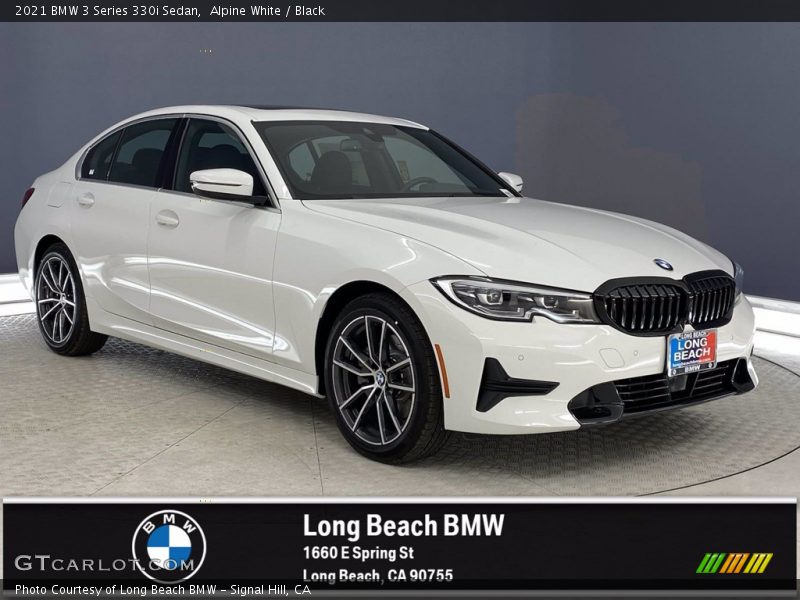 Alpine White / Black 2021 BMW 3 Series 330i Sedan