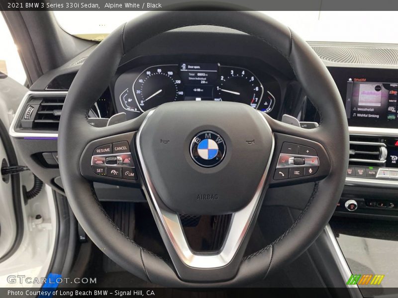 Alpine White / Black 2021 BMW 3 Series 330i Sedan