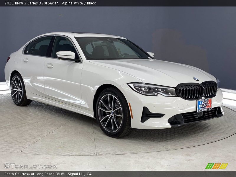 Alpine White / Black 2021 BMW 3 Series 330i Sedan