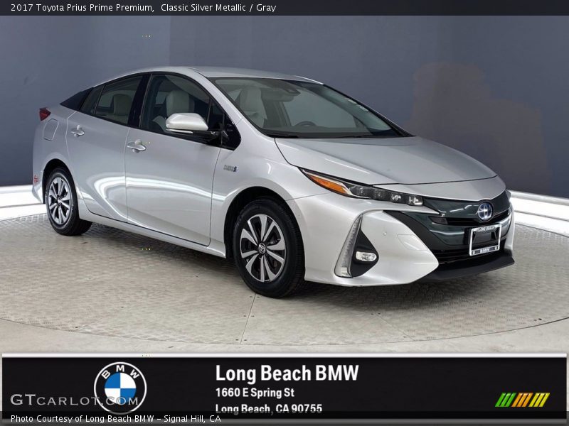 Classic Silver Metallic / Gray 2017 Toyota Prius Prime Premium