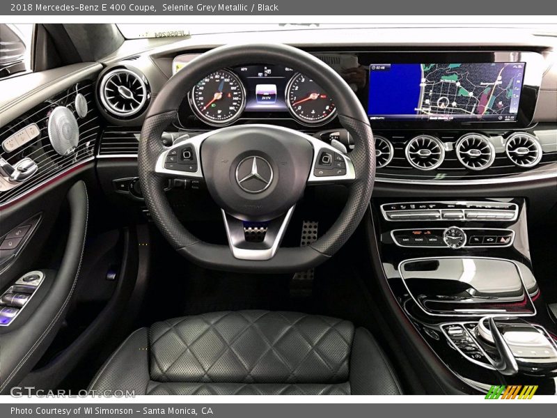 Selenite Grey Metallic / Black 2018 Mercedes-Benz E 400 Coupe