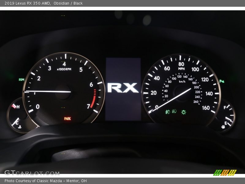 Obsidian / Black 2019 Lexus RX 350 AWD