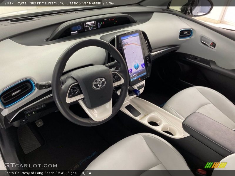  2017 Prius Prime Premium Gray Interior