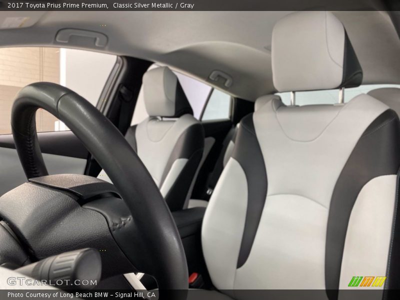 Front Seat of 2017 Prius Prime Premium