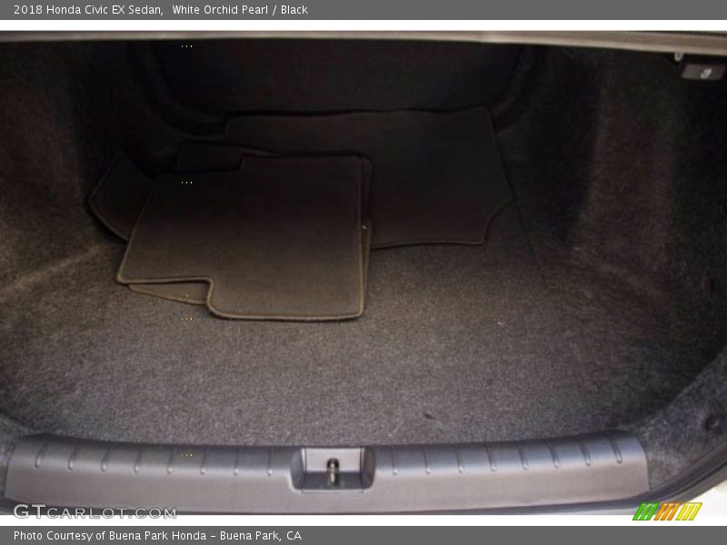 White Orchid Pearl / Black 2018 Honda Civic EX Sedan