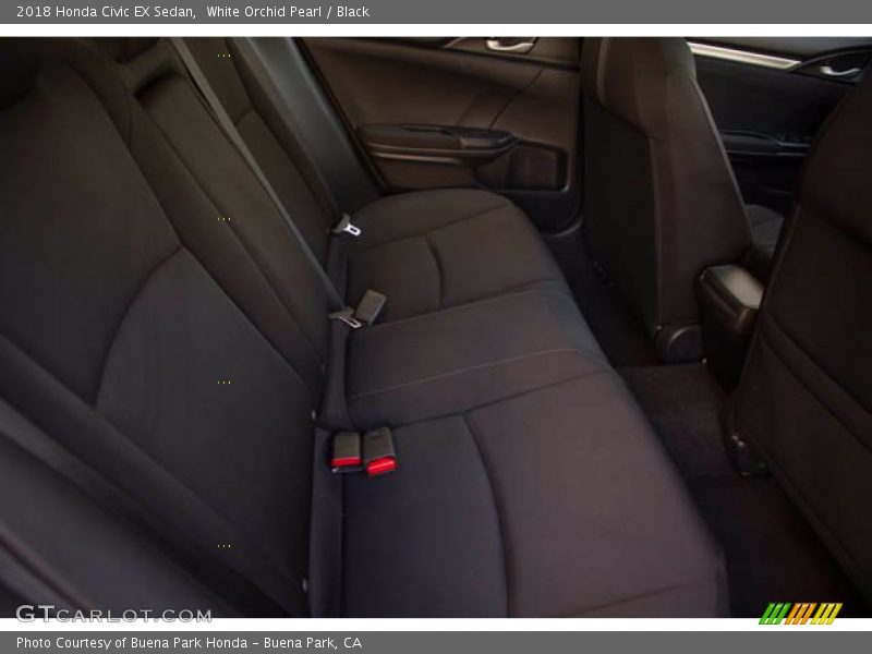 White Orchid Pearl / Black 2018 Honda Civic EX Sedan