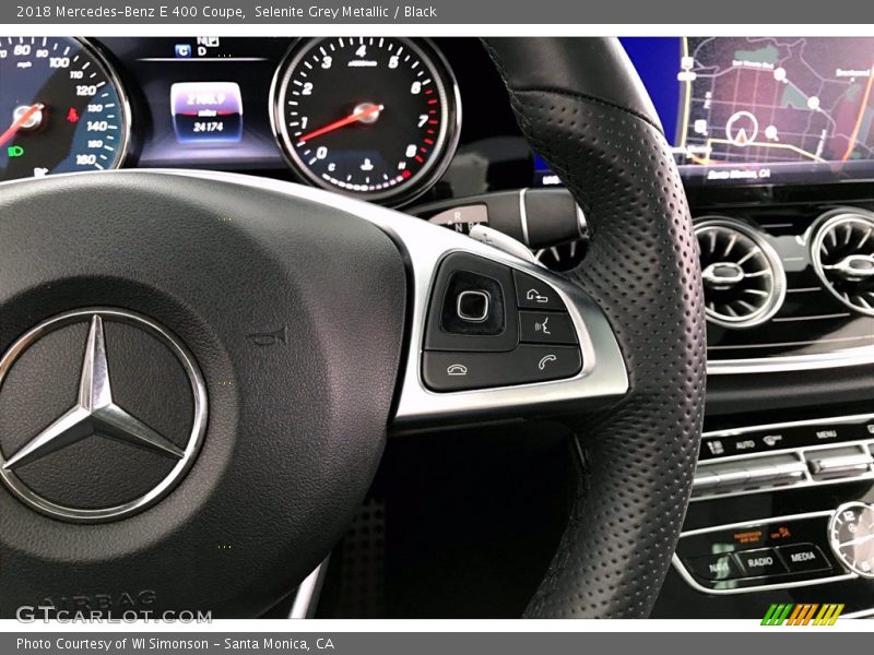 Selenite Grey Metallic / Black 2018 Mercedes-Benz E 400 Coupe
