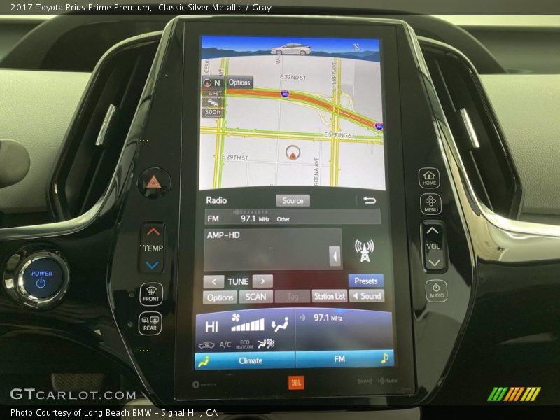 Navigation of 2017 Prius Prime Premium