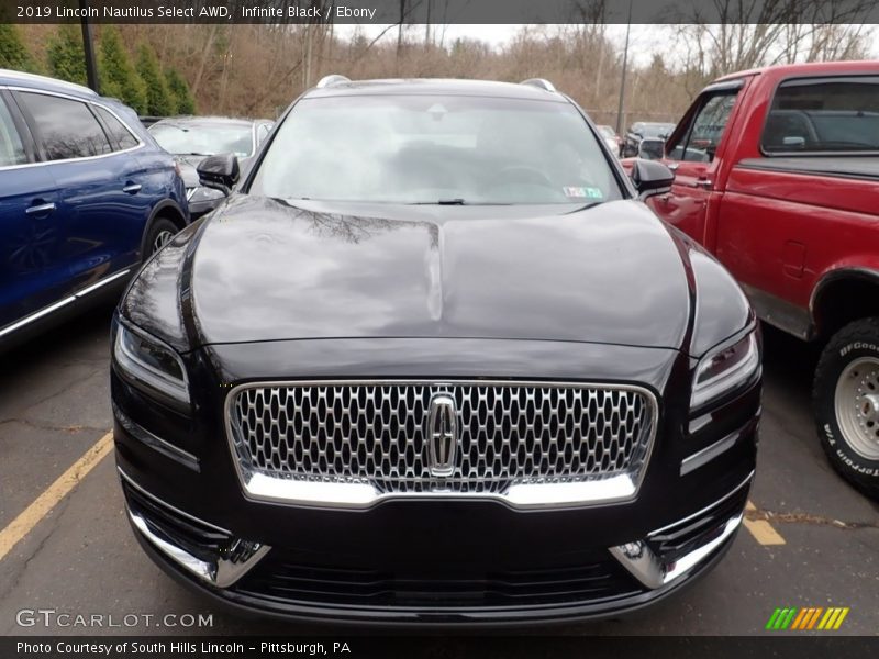 Infinite Black / Ebony 2019 Lincoln Nautilus Select AWD