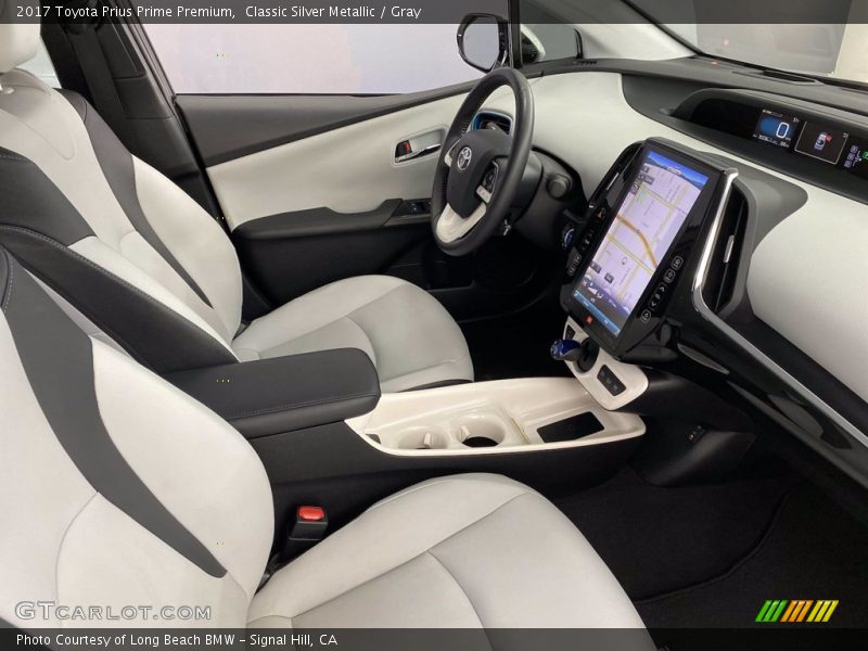 Front Seat of 2017 Prius Prime Premium
