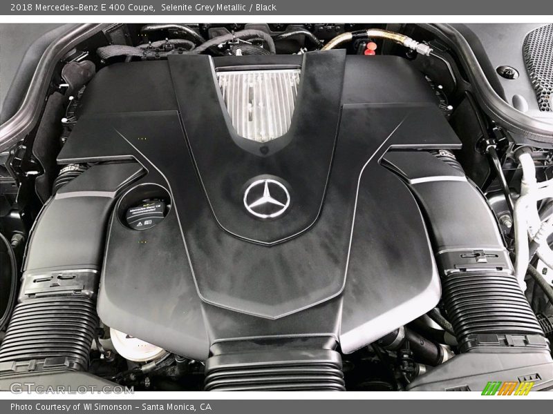 Selenite Grey Metallic / Black 2018 Mercedes-Benz E 400 Coupe