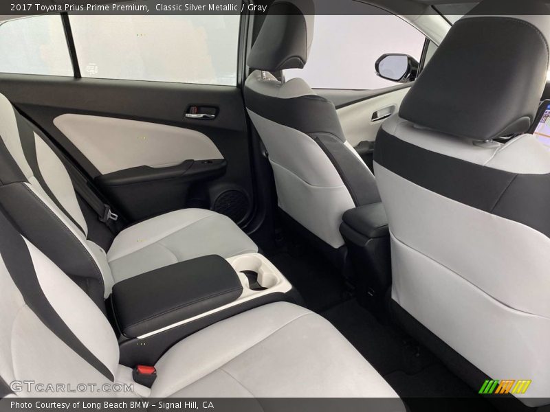 Rear Seat of 2017 Prius Prime Premium