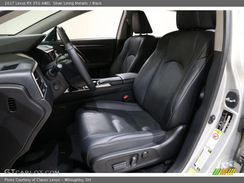 Silver Lining Metallic / Black 2017 Lexus RX 350 AWD