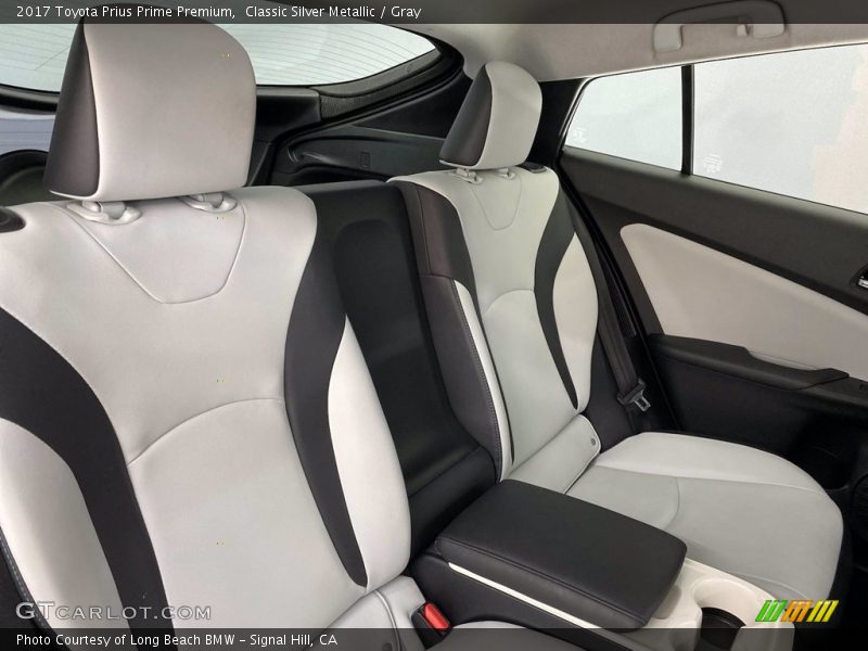 Rear Seat of 2017 Prius Prime Premium