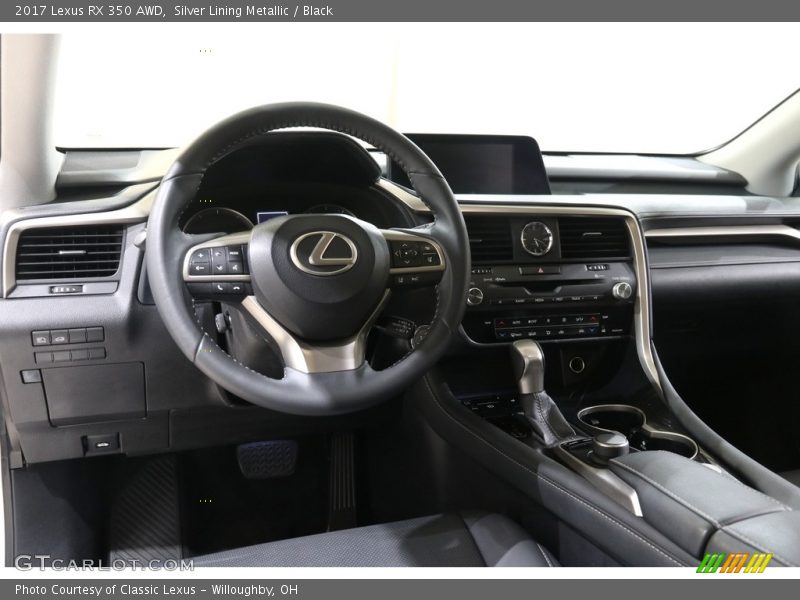 Silver Lining Metallic / Black 2017 Lexus RX 350 AWD