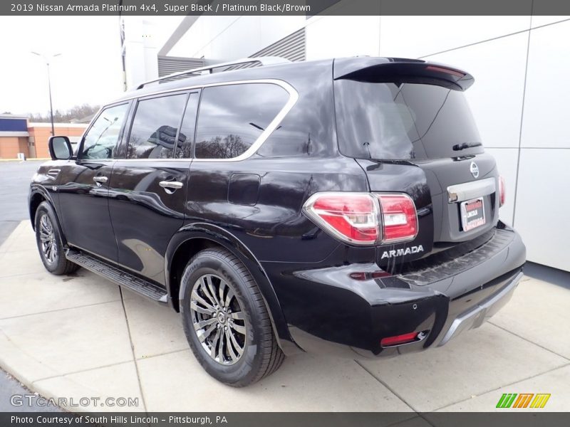 Super Black / Platinum Black/Brown 2019 Nissan Armada Platinum 4x4