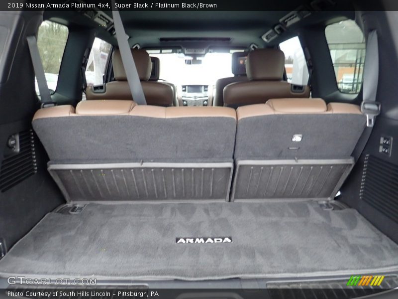 Super Black / Platinum Black/Brown 2019 Nissan Armada Platinum 4x4