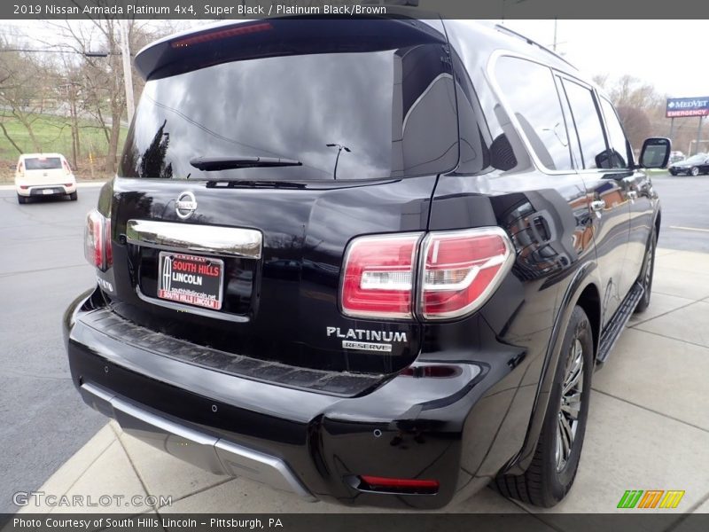 Super Black / Platinum Black/Brown 2019 Nissan Armada Platinum 4x4