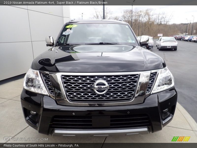 Super Black / Platinum Black/Brown 2019 Nissan Armada Platinum 4x4