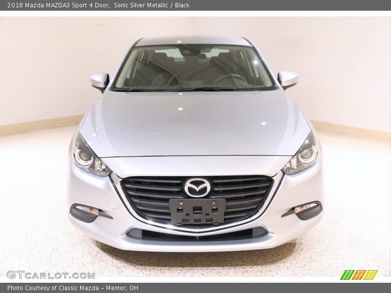 Sonic Silver Metallic / Black 2018 Mazda MAZDA3 Sport 4 Door