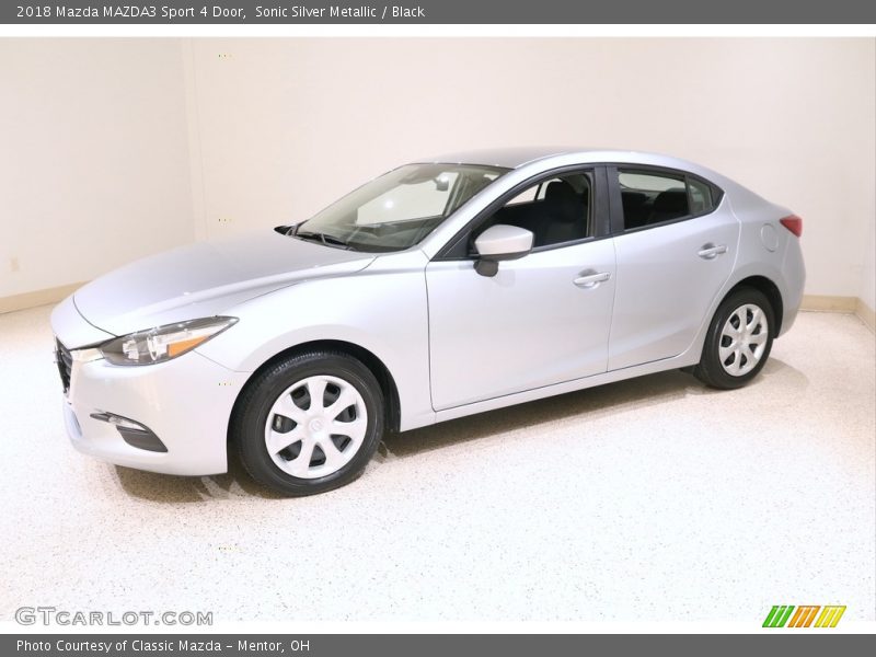 Sonic Silver Metallic / Black 2018 Mazda MAZDA3 Sport 4 Door