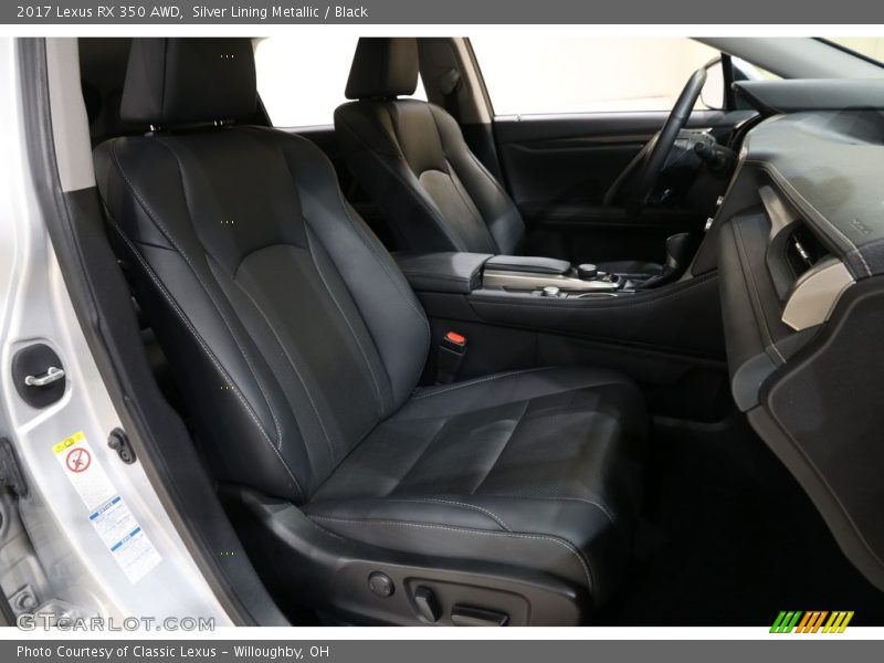 Silver Lining Metallic / Black 2017 Lexus RX 350 AWD