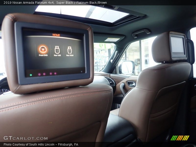 Super Black / Platinum Black/Brown 2019 Nissan Armada Platinum 4x4