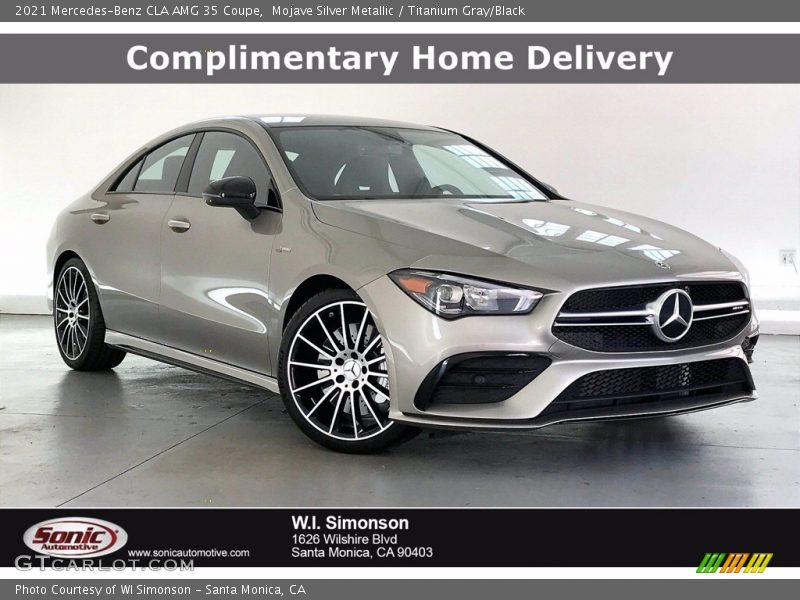 Mojave Silver Metallic / Titanium Gray/Black 2021 Mercedes-Benz CLA AMG 35 Coupe