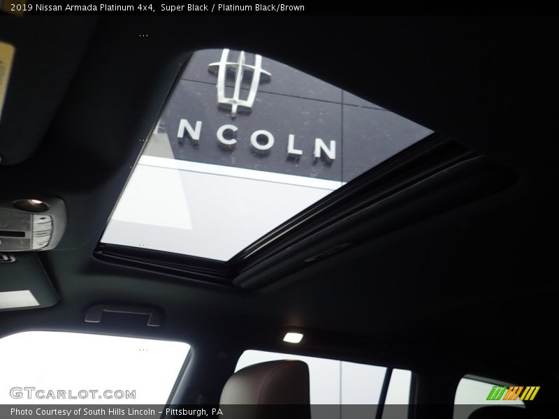 Super Black / Platinum Black/Brown 2019 Nissan Armada Platinum 4x4