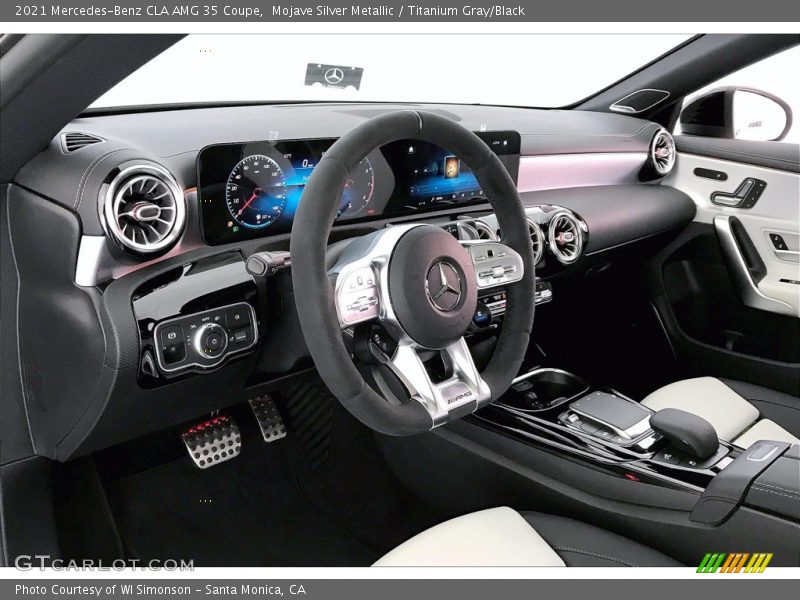 Mojave Silver Metallic / Titanium Gray/Black 2021 Mercedes-Benz CLA AMG 35 Coupe