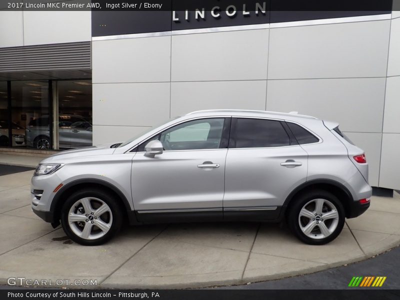 Ingot Silver / Ebony 2017 Lincoln MKC Premier AWD