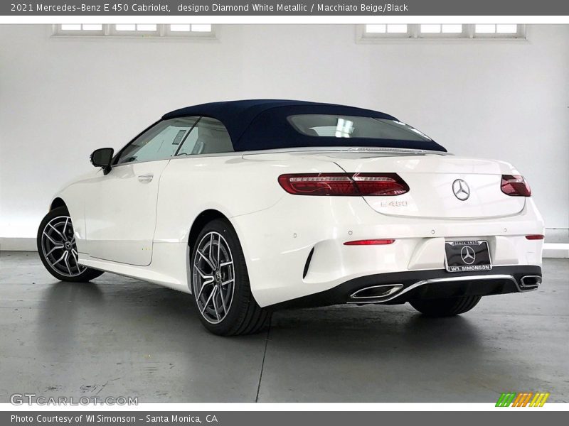 designo Diamond White Metallic / Macchiato Beige/Black 2021 Mercedes-Benz E 450 Cabriolet