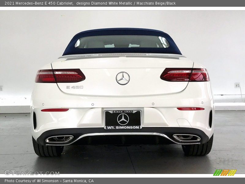 designo Diamond White Metallic / Macchiato Beige/Black 2021 Mercedes-Benz E 450 Cabriolet